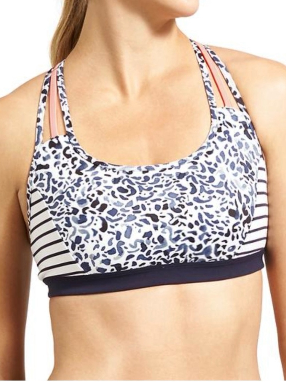 Athleta Petal Block Fully Focused Bra Size M NWT